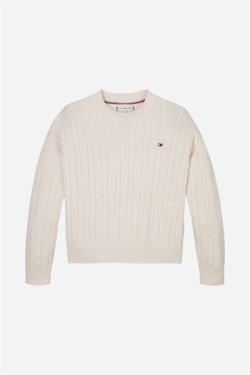 Tommy Hilfiger Cable Sweater - Ivory Petal